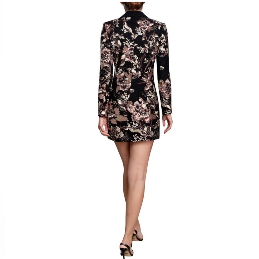 Embroidered Tuxedo Dress - Picture 4 of 5